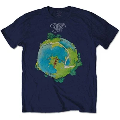 Afbeelding van Yes Heren Tshirt L Fragile Blauw