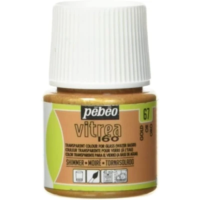 Image de Pebeo Vitrea 160 Peinture aquarelle or chatoyant 45 ml