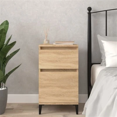 Afbeelding van vidaXL Nachtkastje 40x35x70 cm sonoma eikenkleurig