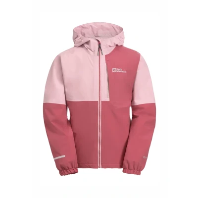 Afbeelding van Jack Wolfskin Actamic Regenjas voor kinderen, Maat: 128, Soft pink