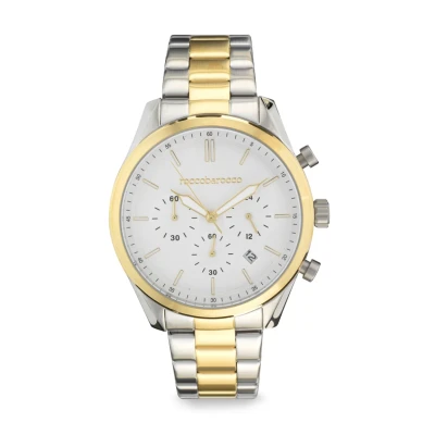 Afbeelding van Roccobarocco Urban Chronograaf, Heren, Maat: One Size, Silver gold