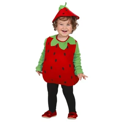 Afbeelding van Aardbei kostuum voor meisjes Verkleedkleding 86/92