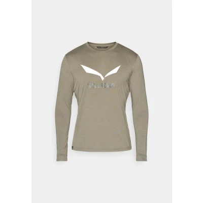 Afbeelding van Salewa Solidlogo DRY TEE Longsleeve, Heren, Maat: 50, Faded green
