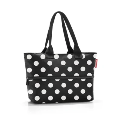 Afbeelding van Reisenthel Shopper E1 Schoudertas 12L Dots Wit