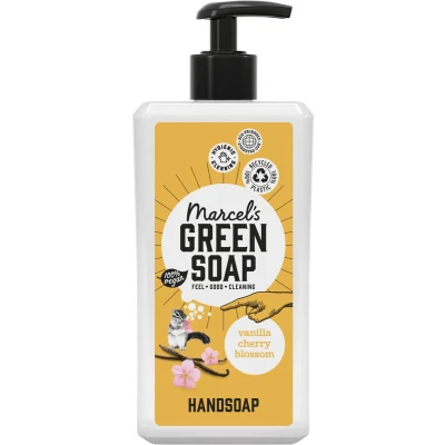 Afbeelding van 2+2 gratis2+2 gratis: Marcel&#039;s Green Soap Handzeep Vanille &amp; Cherry Blossom 500 ml