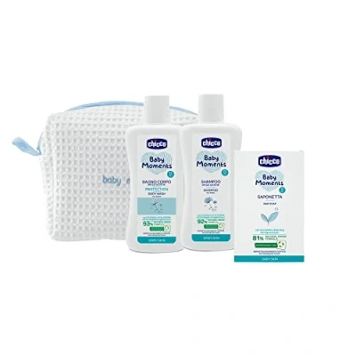 Afbeelding van Chicco Baby Moments Blue zestaw upominkowy(dla dzieci od urodzenia)