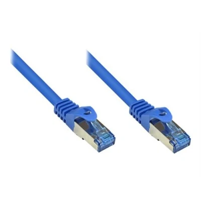 Image de Good Connections RNS Cordon de raccordement RJ 45 (M) pour 2 m SFTP, PiMF CAT 6a démarré, sans halogène, crochet bleu