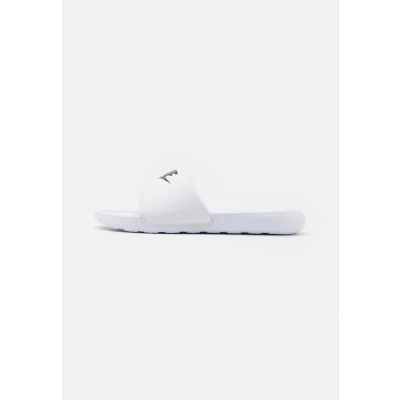 Afbeelding van Nike Sportswear Victori ONE Slide Muiltjes, Heren, Maat: 52.5, White/black Hoogwaardig imitatieleer