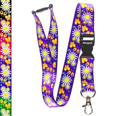 Afbeelding van Veelkleurige Lanyards met Safety Breakaway 1 Purple
