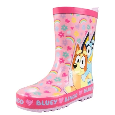 Afbeelding van Bluey En Bingo Regenlaarzen Meisje Rubberen Laarzen Kind 21 28, Roze, 35 EU