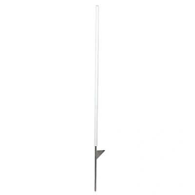 Afbeelding van Ako kunststof paal rond wit met instap 110 cm 10st