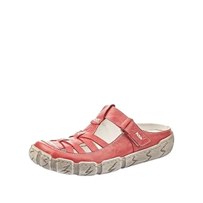 Afbeelding van Rieker Damespantoffels en mocassins L0396, damesschoenen om in te slippen, slip on, rood rosso 33
