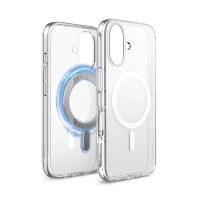 Afbeelding van elago Magnetische hybride beschermhoes Compatibel met iPhone 16 6,1 inch MagSafe, PC + TPU technologie, schokbestendig, verhoogde camerabescherming