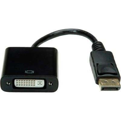 Afbeelding van Value 12.99.3137 DisplayPort kabel / DVI Adapterkabel stekker, D 24+1 polige bus 0.15 m Zwa