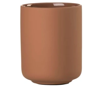 Afbeelding van Zone Denmark Ume Tandenborstelbeker Dia 8,3 x 10,3 cm Terracotta