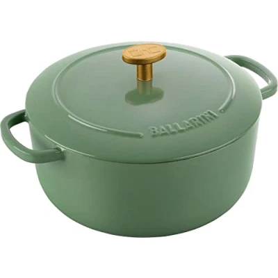 Afbeelding van BALLARINI Bellamonte Gietijzeren stoofpan, geëmailleerd, rond, 20 cm, 2,5 l, groen