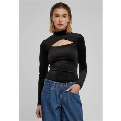 Afbeelding van Urban Classics Cutout Turtleneck Body, Dames, Maat: Large, Black