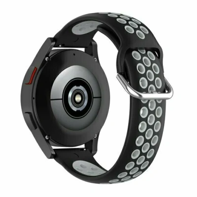 Afbeelding van Garmin Venu / Sq Sq2 2 plus Siliconen sportbandje met gesp Zwart + grijs