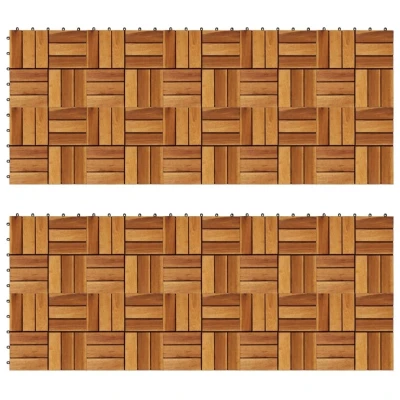 Afbeelding van Terrastegels 30 x cm Acacia set van 20
