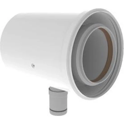 Afbeelding van Burgerhout Twinsafe PP concentrische condensaftap push fit WIT