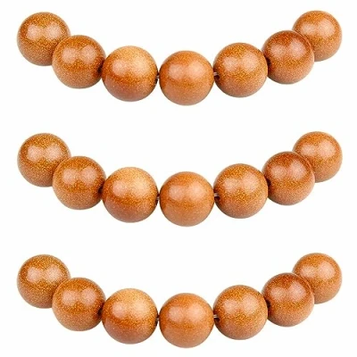 Afbeelding van MJDCB 60 stuks 6 mm ronde gouden steengoed kralen voor het maken van sieraden, armbanden, halskettingen
