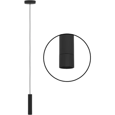 Afbeelding van EGLO Almudaina Hanglamp LED Ø 4 cm Zwart Dimbaar Staal