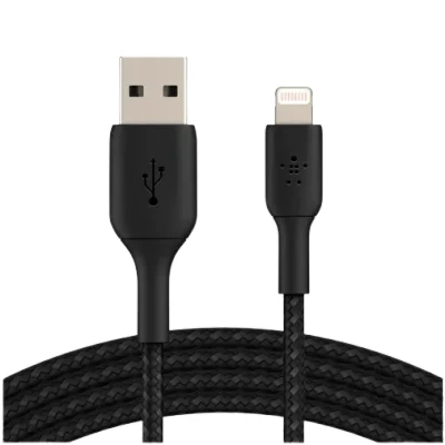 Image de Belkin Boost Charge Lightning Braided Cable 0,15 Meter Noir