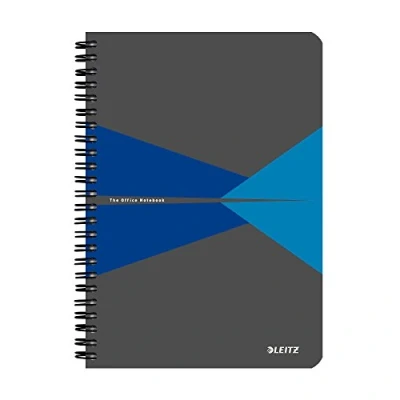 Afbeelding van Leitz, Leitz Office 44580035 Spiraalboek, A5, geruit, 180 pagina&#039;s, 90 g/m², blauw,