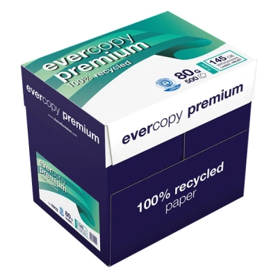 Image de Clairefontaine Evercopy Premium CIE 150 Ramette de 500 feuilles A4 80g papier recyclé blanc