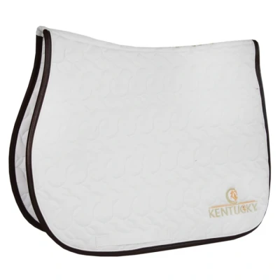 Afbeelding van Kentucky Zadeldekje White/Bruin Full