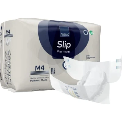 Afbeelding van ABENA Incontinentie Slip Premium M4 Eendelig Verband ter Bescherming van Zwaar Urineverlies en (Dunne) Ontlasting Perfecte Aansluiting door Flexibele Sluitstrips 21 Stuks