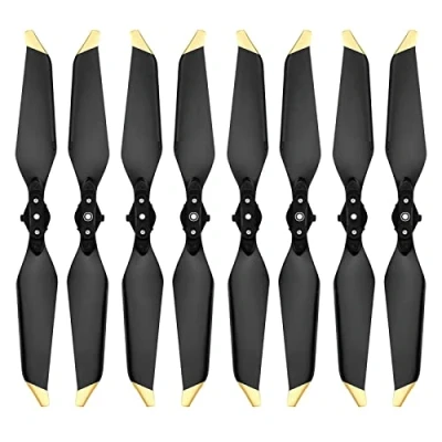 Afbeelding van Tosiicop Propeller voor DJI Mavic Pro Platinum 4 paar reservemesjes propellers drones accessoires geluidsarme snelontgrendeling 8331F vleugels Gold Tips