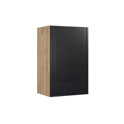 Afbeelding van Vicco Hangkast Fame Line, Zwart gestreept/Krachtige eik goud, 45 cm