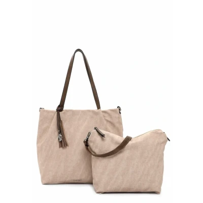 Afbeelding van Emily &amp; Noah Elke Cityshopper L sand kombi Damestas