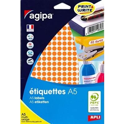 Image de Agipa Disques Adhesifs 8mm Orange Etui De 2940