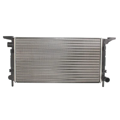 Afbeelding van THERMOTEC D7G032TT Radiateur Aluminium voor voertuigen met/zonder airco 600 300 34 Handgeschakeld Koelribben mechanisch gelast