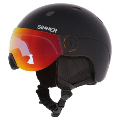 Afbeelding van Sinner Senior Skihelm Titan Visor 10d Matte Black