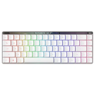 Afbeelding van Asus ROG Falchion RX Laag Profiel Draadloos Frans Azerty Mechanisch Gaming Toetsenbord Wit
