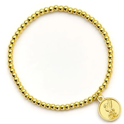 Afbeelding van The Carat Shop Liverpool Voetbal Club Bal Vergulde Armband met Logo Embleem Bedel
