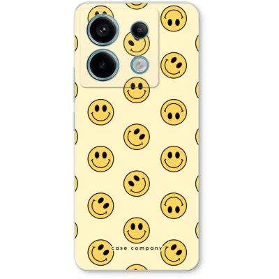 Afbeelding van Case Company® hoesje geschikt voor Xiaomi Poco X6 Smiley N2 Soft Cover Telefoonhoesje Bescherming aan alle Kanten en Schermrand