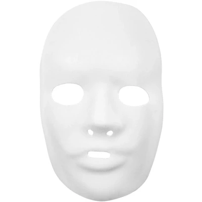 Afbeelding van Masker 24 X 15,5 Cm Wit Kunststof