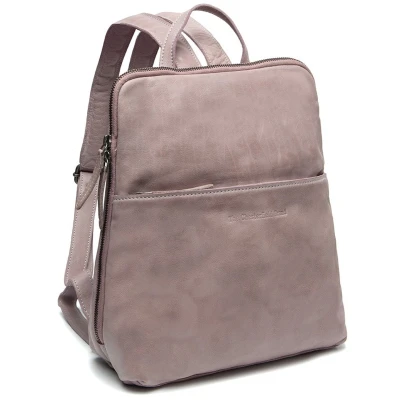 Afbeelding van The Chesterfield Brand Leren Vrije tijd Rugzak Bern Backpack Lavender Lilac Mauve