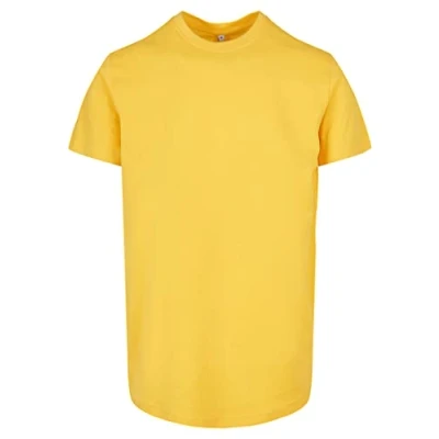 Afbeelding van Build Your Brand Basic T shirt met ronde hals voor heren, Taxi Geel