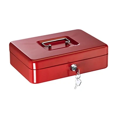 Afbeelding van ALCO Kassadoos geverfd staal rood