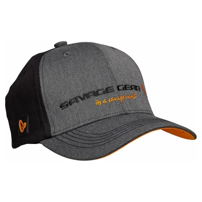 Afbeelding van Savage Gear Strike Cap Grey Melange/Black Vispet