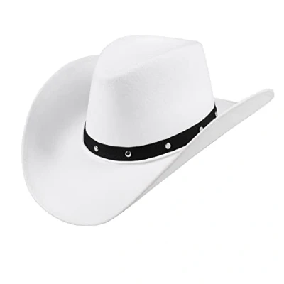 Afbeelding van Boland Hoed Wichita Wit 59 Volwassenen Unisex Cowboy Indiaan Festival