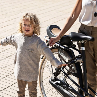Afbeelding van Urban Iki Junior fietszitje Bincho Black/ Kurumi Brown