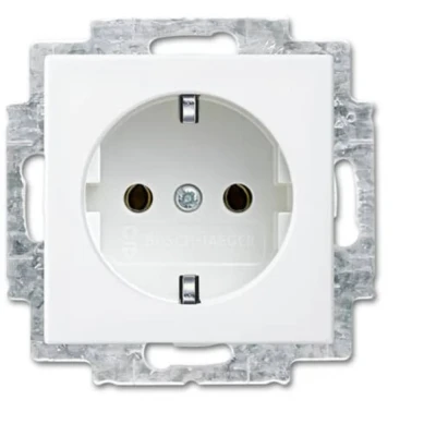 Afbeelding van Busch Jaeger Balance SI inbouw stopcontact met randaarde 20 EUCR 914