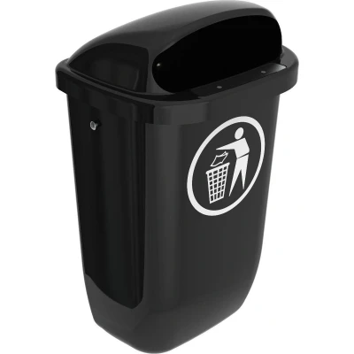 Afbeelding van Buitenafvalbak DIN PK 50 ltr grijs