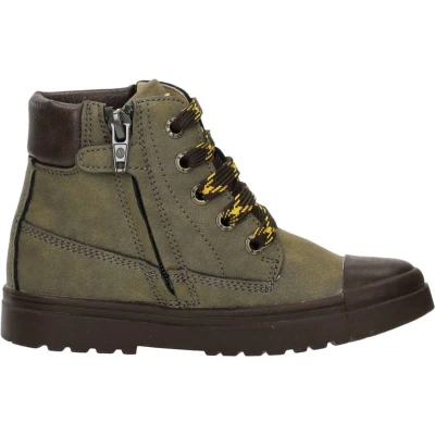 Afbeelding van Shoesme Veterboots voor kinderen, Maat: 22, Green Leer